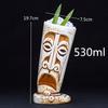 Tazas Tiki de 400 ml, taza para cóctel, cerveza, vino, tazas de cerámica Tiki, artesanías, tazas creativas hawaianas