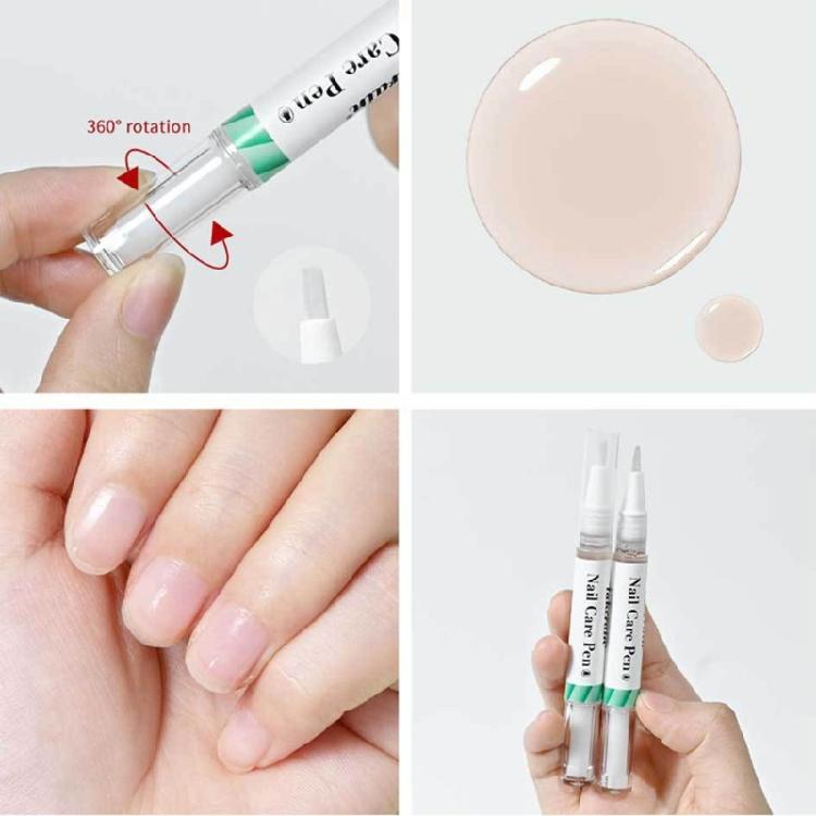 2x/Sada Péče o nehty Pero s olejem na kůžičku Pero s olejem na růst nehtů Péčující olej na nehty pro vyživené nehty na rukou i nohou