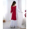 Women Bollywood Ready To Wear Party Wear Sharara Suit Salwar Kameez Set Dress SC-2204