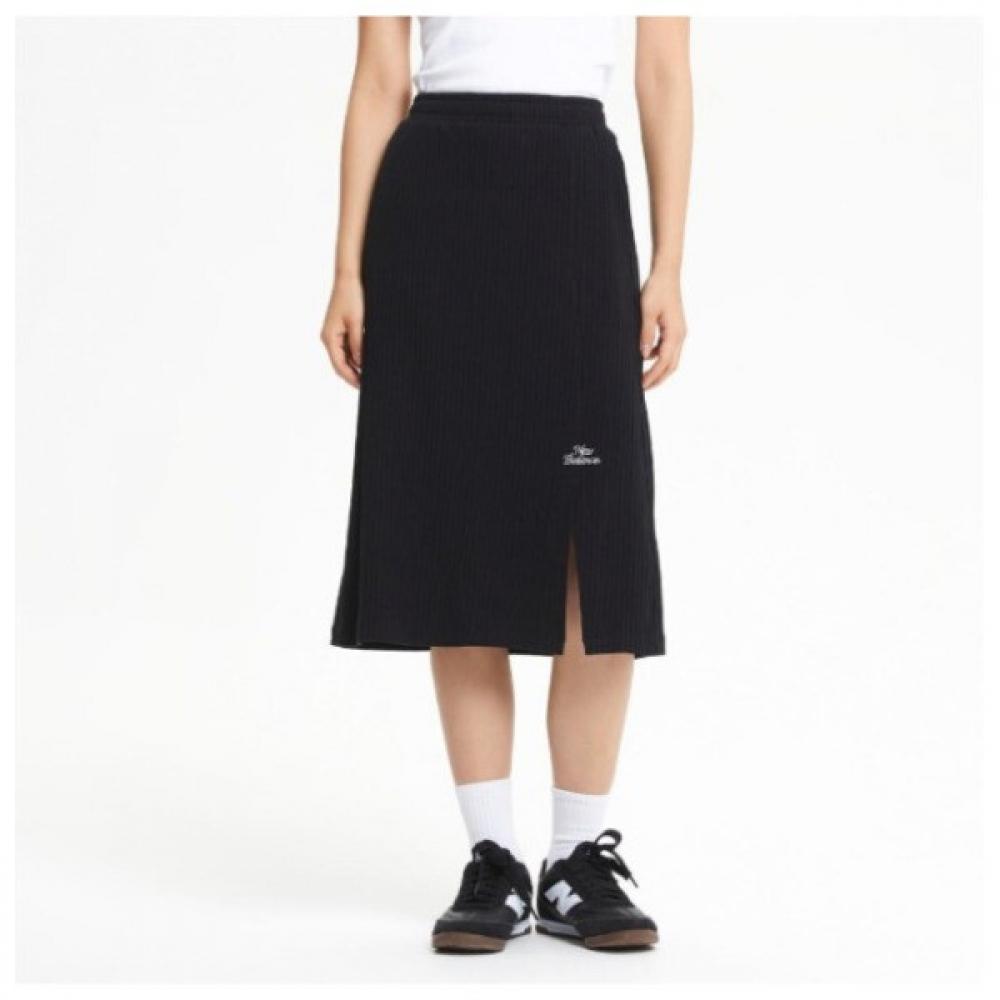 

New Balance Shorts Nqj Nbnwe3w802 19 Women Soft Ribbed Skirt Black series/70