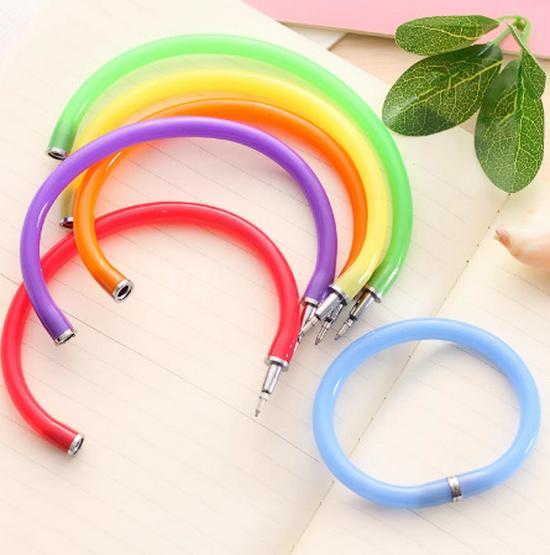 Kolorowy Cukierkowy Długopis Kulkowy Bransoletka dla Uczniów i Dzieci