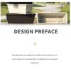 Self-Absorbing Flower Pot Indoor Vegetable Growing Pot With Base Drainage Hole And Absorbent Rope Plants Cuttings Pot For Home