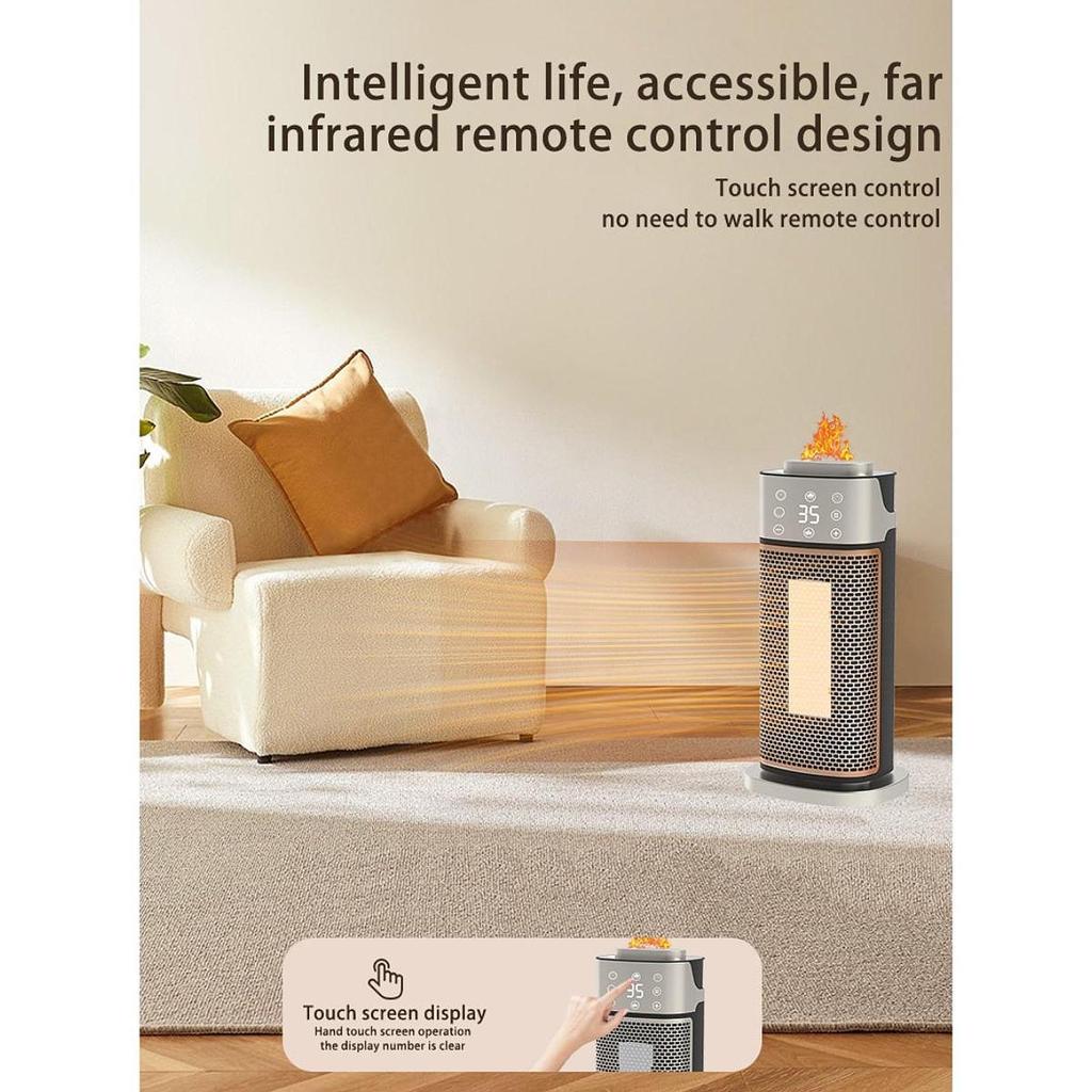 Space Heater with Remote Control Fast Heating Desk Heater Energy Saving Portable Heater for Winter Bathroom Office Home Kitchen