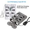 Type-C Input DIY Power Bank Kit 2 Slots 21700 Battery Emergency Power Box  for DIY Electronics