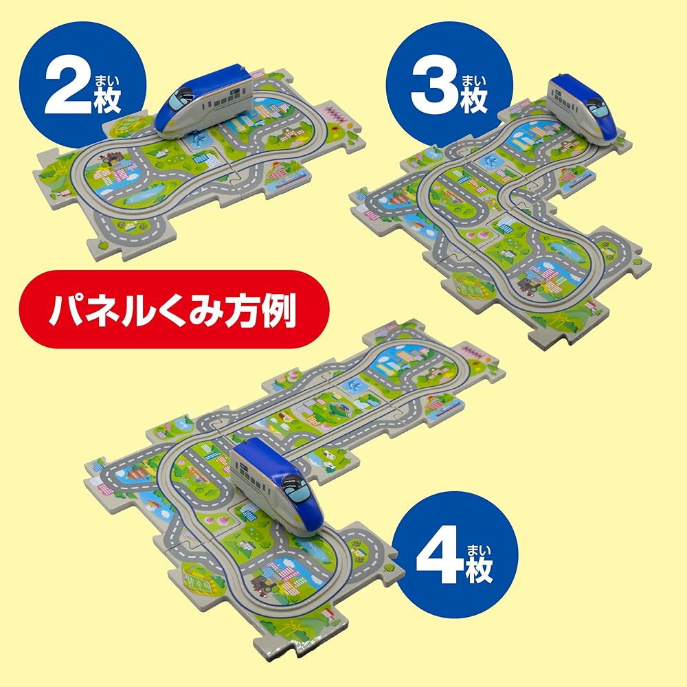 Masudaya Corporation Panel World Shinkansen E7 Series Running Train Set Battery Operated for Ages 3 and Up