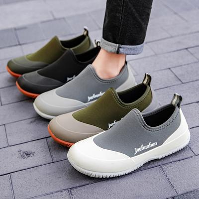 Fashionable Men's Non-slip Rain Boots Short Waterproof Rain Boots Casual Rubber Shoes