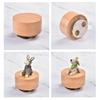 Wood Hand Crank Music Box Rotating Animal Figurine Musical Ornament for Enhancing Home Ambiances and Celebratory Gift