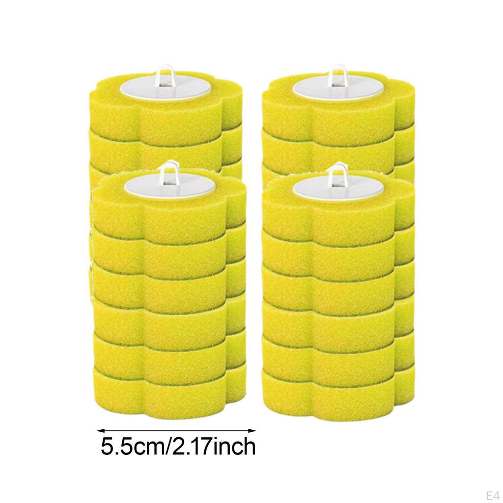 24 Hygienic Sponge Refills for Toilet Brush And Cleaner.