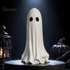 Decorative PLA Sculpture Light Up Ghost Halloween Lamp, 3D Printed LED Figurine, Holiday Gift for Kids Glowing Tabletop Decoration Mantel, Shelf,
