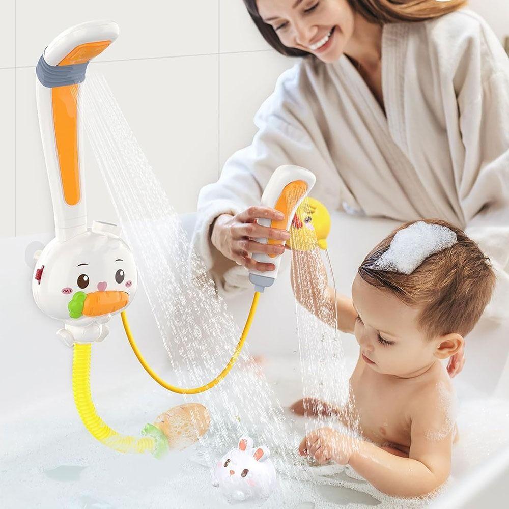with Shower Heads Baby Electric Water Spray Toy Retractable Rabbit Electric Bath Toys Gift