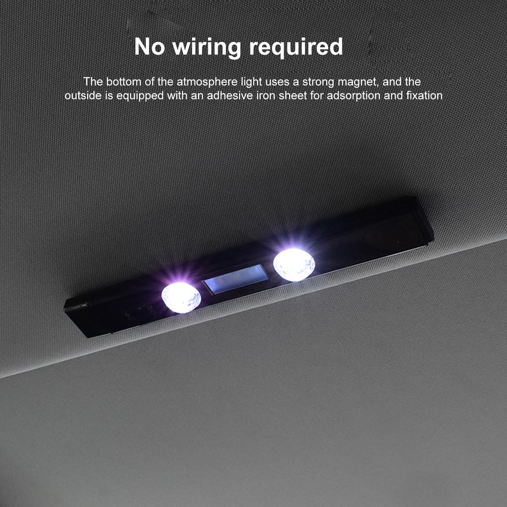 5V 3W auto Ambient Light USB nabíjení Barevné LED osvětlení Atmosféry Světlo rytmu Ovládání zvuku