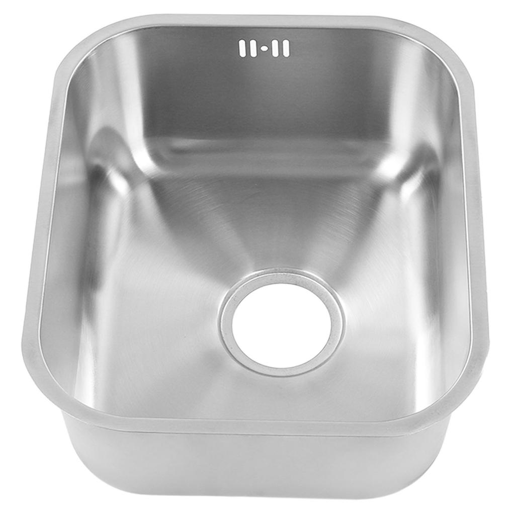 RV Sink Wash Basin Stainless Steel 430x370x180mm Rust Resistant Large Capacity for Camper Yacht Moto