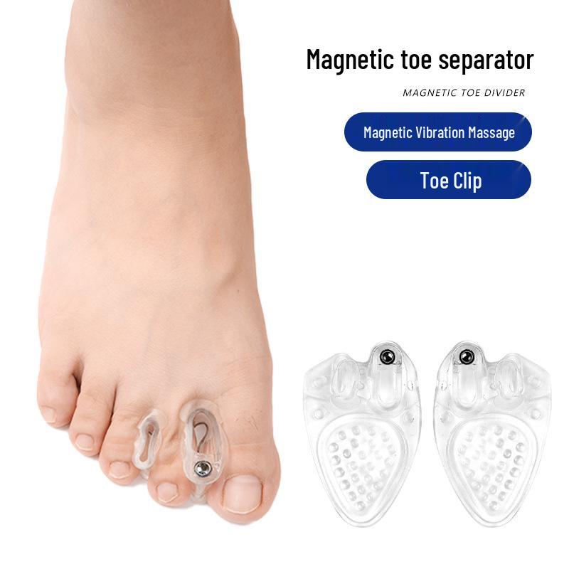 Three-Hole A-Shaped Bunion Toe Separator with Magnetic Shock Absorption Forefoot Pad