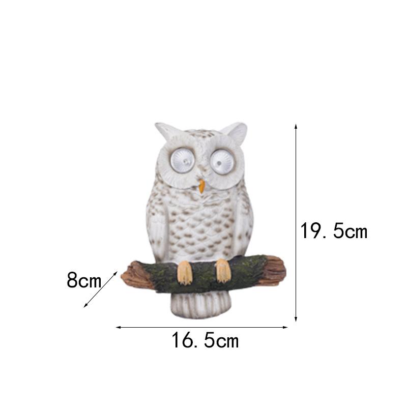 

Садовые уличные солнечные светильники Сова украшения Вилла Сад Имитация животных Креативные настенные украшения