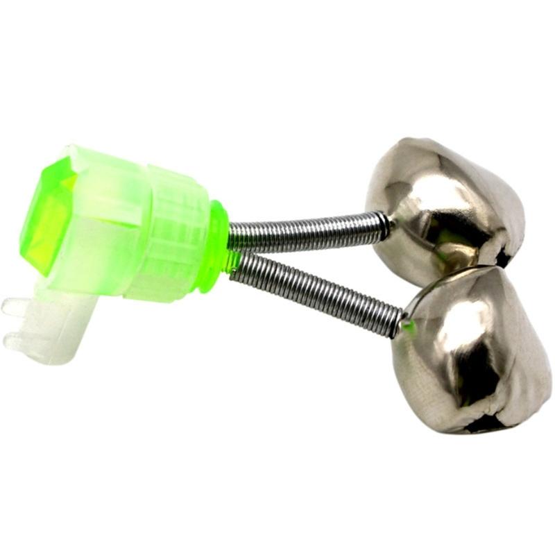 Fishing Rod Bells Fishing Rings, 10Pcs Double Alarm Bells Fishing Bells Alarm for Night Fishing Fishing Rod Bites Alarm