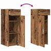 Sideboard with Drawers Reclaimed Wood Look 30 x 42.5 x 93 cm