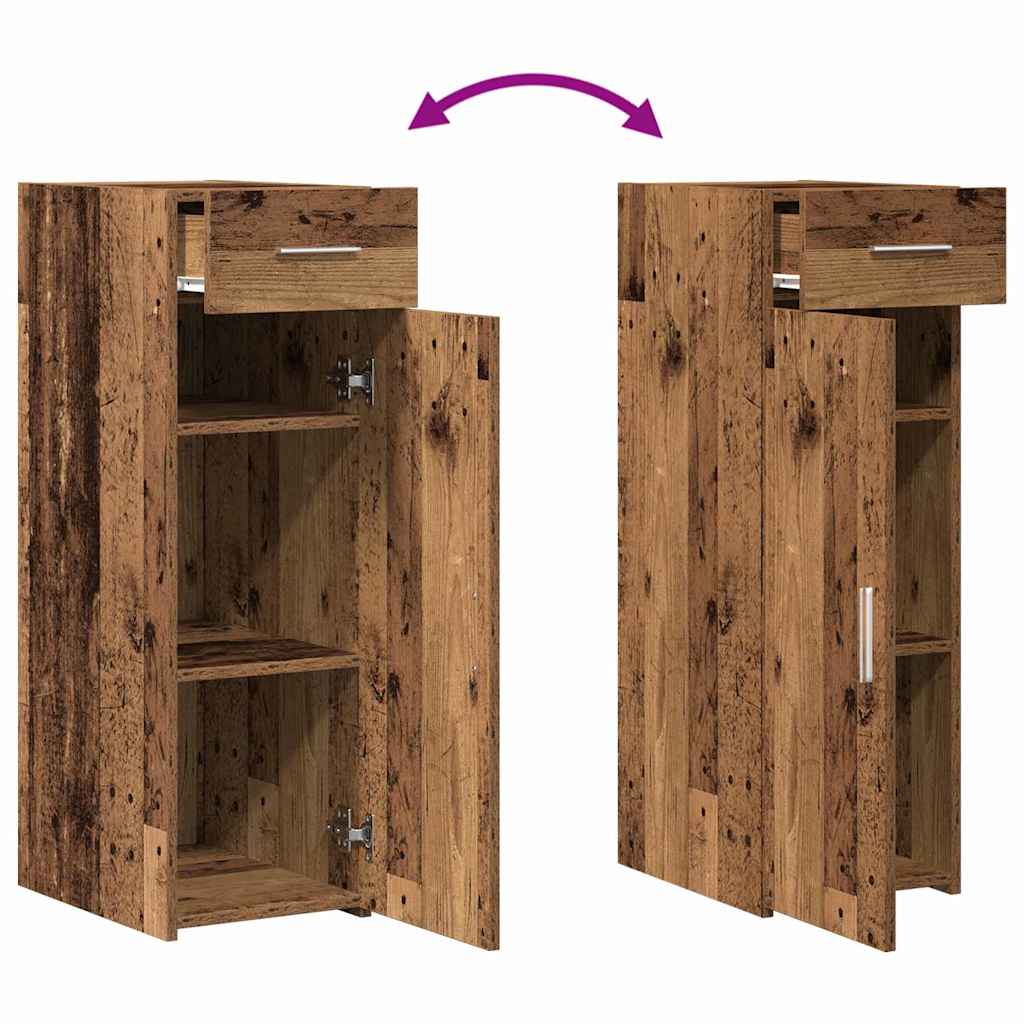 Sideboard with Drawers Reclaimed Wood Look 30 x 42.5 x 93 cm