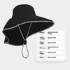 Fisherman Sun Hat UPF50 Breathable Wide Brim Outdoor Hat for Summer Shade Fishing Boating Hiking