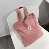 Corduroy Shoulder Bag Baita Student Handbag Shiling Leisure Shopping Bag Women'S Tote Bag