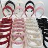 Baroque Fabric Hair Bands Rhinestone Hair Hoop New Pearl Headband  Girls
