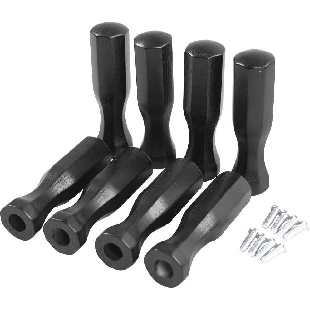 Soccer Table Handles, 5/8 inch Wooden Foosball Handle Grip, 8 Pack