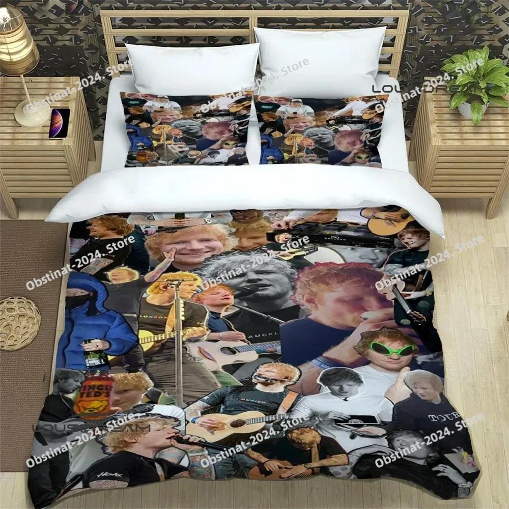 Top Singer Ed Sheeran Bedding Set Duvet Cover Full Queen King Size Pillowcase Bed Printed Bed Set Aldult Kid Bedroom Single Twin