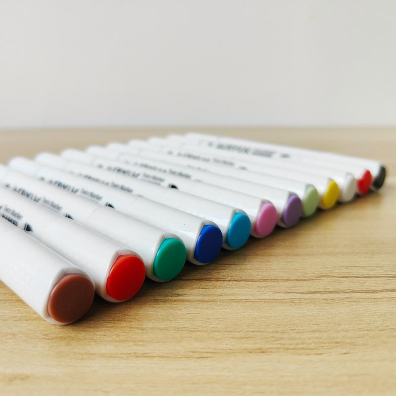 18-Color Double-Ended Acrylic Marker Set for Kids - Art, DIY, Journals & Coloring