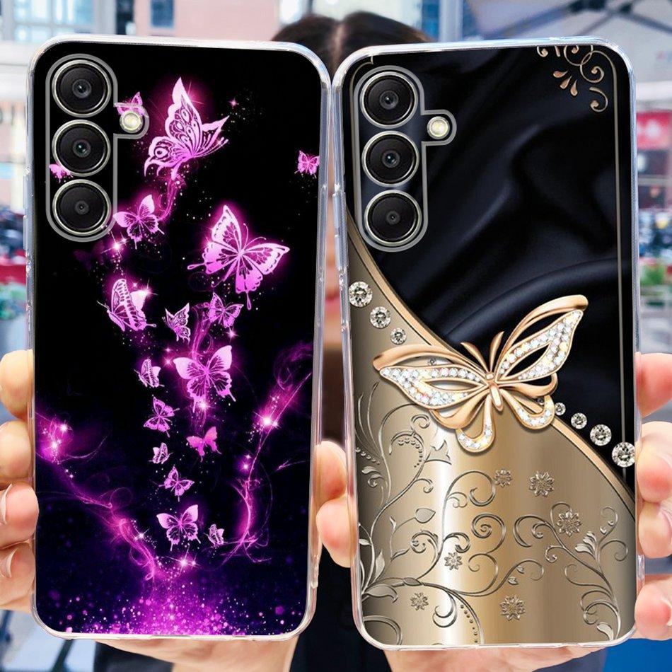 For Samsung Galaxy A25 Case Samsung A25 5G SM-A256B 2023 Elegant Printing Soft Silicone TPU Slim Phone Back Cover
