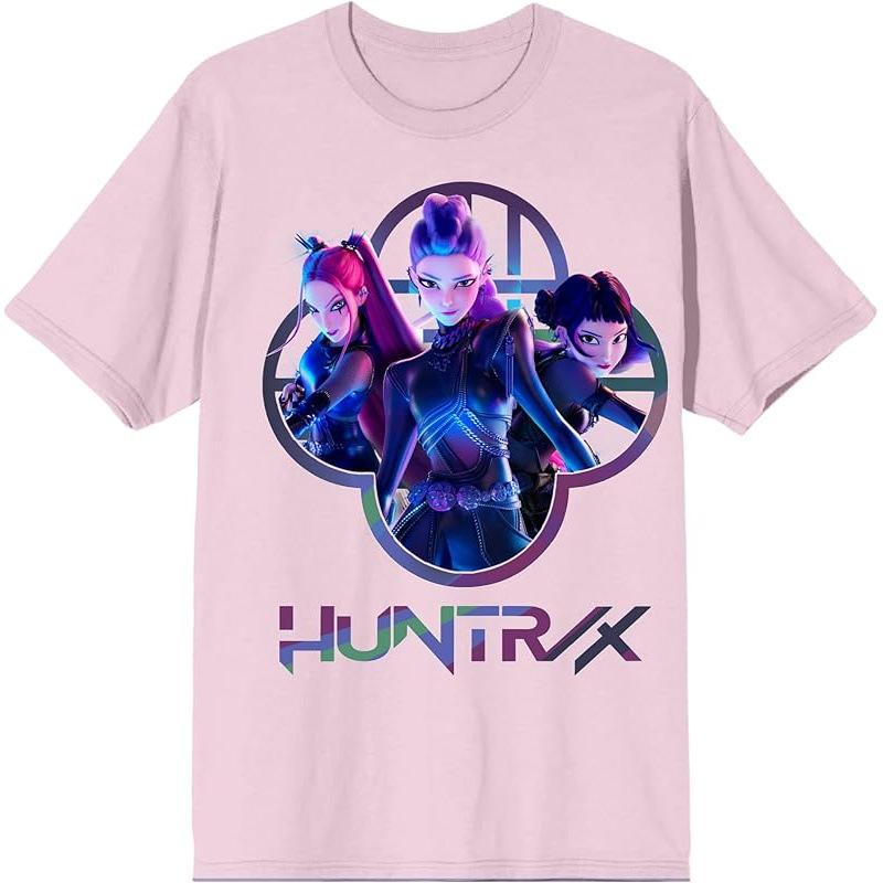 

Women s T-shirts Kpop Demon Hunters Printed Popular Cotton Women s Short Sleeves XXXL