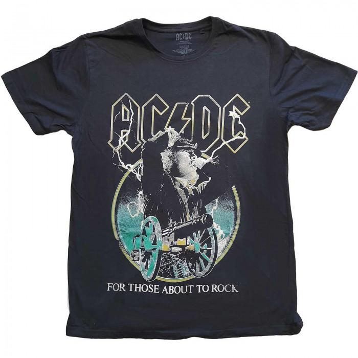 AC/DC Unisex Adult For Those About To Rock Outline T-Shirt