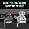 Unscented No Perfume DIY Fragrance Cool Fun Pilot Teddy Bear Car Ornaments Rotating Plane Decorations Accessories Aroma Diffuser