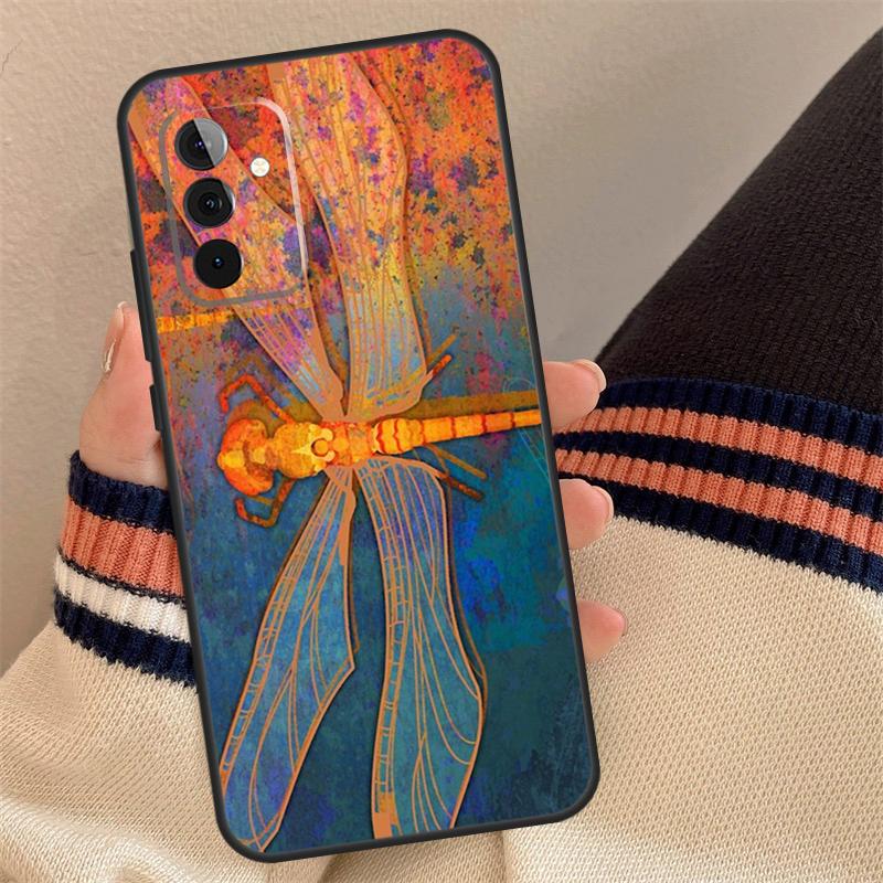 Dragonfly Insect Pattern Case For Samsung Galaxy A56 A36 A16 A13 A23 A33 A53 A52 A32 A12 A54 A34 A14 A15 A35 A55 A17