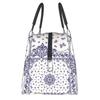 Pisley Bandana-Print Isolierte Lunchtasche für Outdoor-Picknick Wasserdichte Thermische Kühltasche Lunchbox für Damen