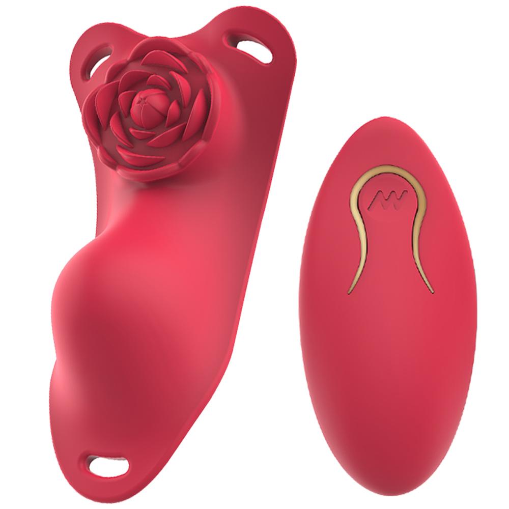 Wearable Sexy Lace Panty Vibrator Remote Control Clitoral Stimulator Vibrating Female Masturbation Rose Sex Toys For Women