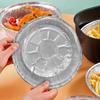 Fryer Tin Foil Tray, Household Circular Tin Paper Box, Baking Tray, Aluminum Foil Box, Tin Foil Bowl