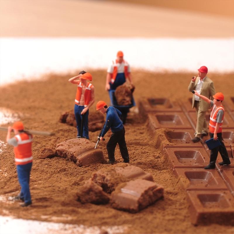 Professional Craft Construction Team Figures 1:64 Scale Resin Art Accessories For Model Railroad And Displays