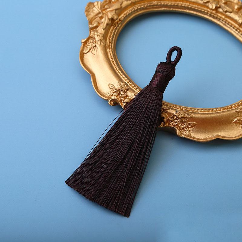 10pcs 8cm Ice Silk Tassel Charms Brush Pendant Crafts For Diy Jewelry Making Accessories Handmade Bracelet Earring Decor Crafts