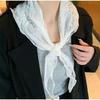 Lightweight Triangle Scarf Sunscreen Skirt Curtain Fashion Lace Headband  Women