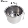 Cup and Blind Bowl Filter Replacement Filters Basket Dosing Ring for Coffee Bottomless Portafilter Parts