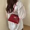 Cross Border Trend Small Faux Leather Handbag With Top Zip For Casual Daily Use