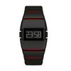 Montre de Sport en Acier Inoxydable Montre-Bracelet Légère Montre Électronique LED Adolescents