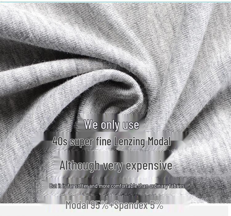 Pánské modální pětibodové spací šortky - Tenké, prodyšné, letní nadměrné domácí oblečení.