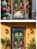 Cross-Border JIT Christmas Door Hanging Tapestry: Festive Decoration for Party and Room