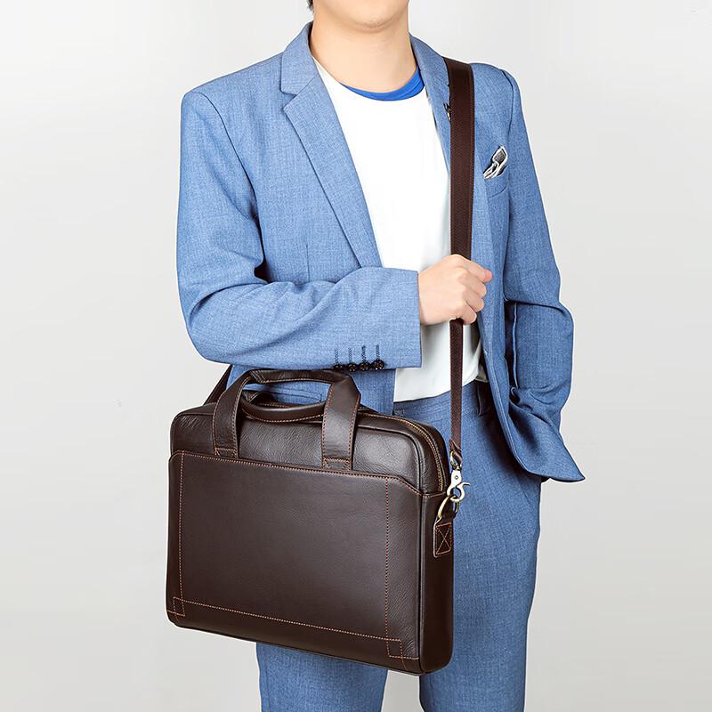 

Мужской деловой портфель из натуральной кожи 38.5cm*6cm*28cm