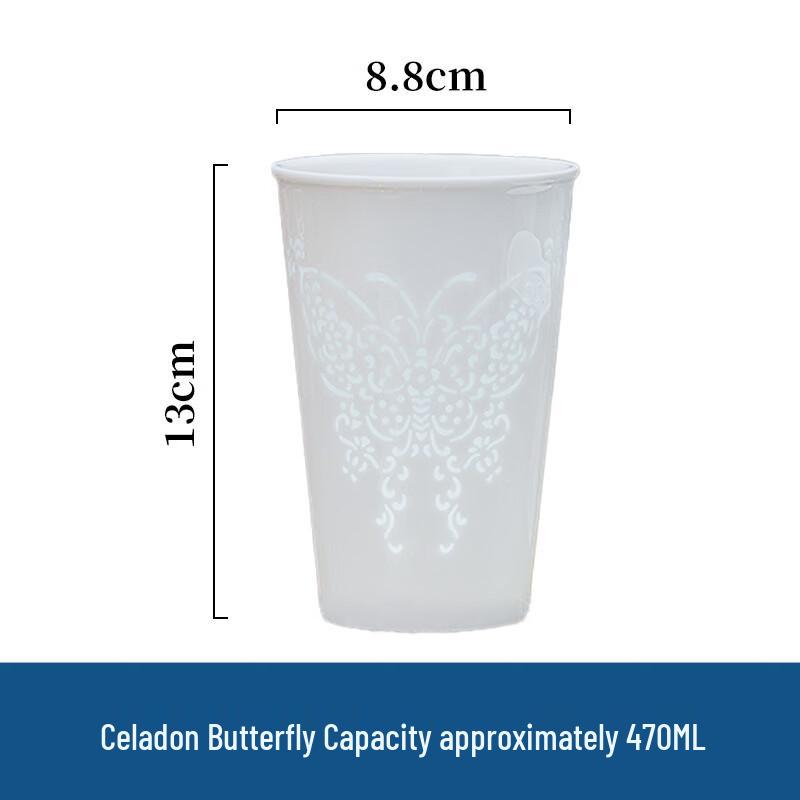 

Yuzhuxun Linglong Hollowed Ceramic Water Mug