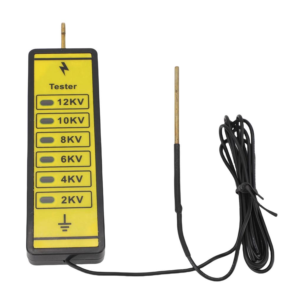 Portable Electric Fence Voltage Tester 12kv Electric Fence Voltage Fault Finder with 6 Indicator Lights for Farm