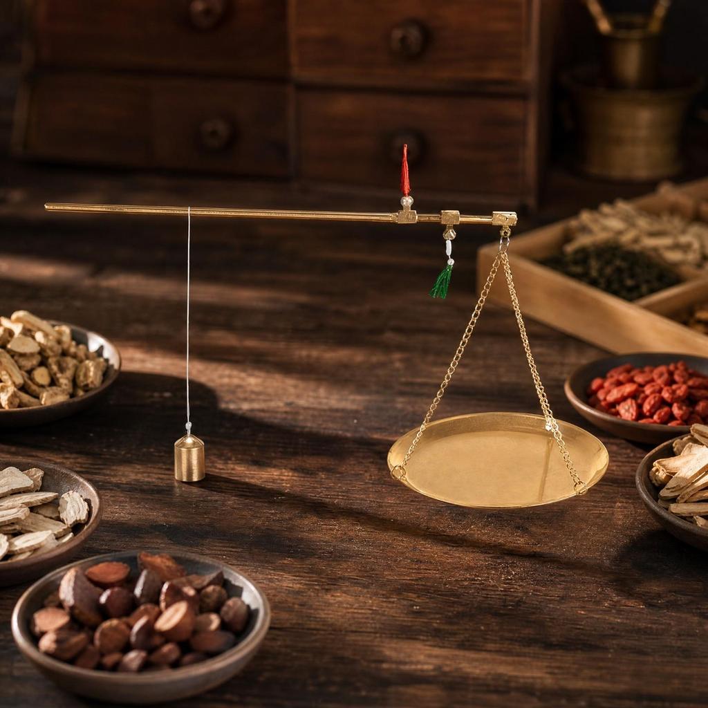 Handmade Copper Balance Scale Manual Graduated Beam Long-Lasting