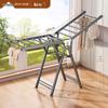 Adjustable Foldable Clothes Drying Rack for Indoor/Outdoor Use - Ideal for Bedroom, Balcony, and Baby Items.