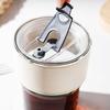 Cană Creativă de Sticlă pentru Cafea cu Capac, Cană cu Pâlnie pentru Băuturi, Ceai cu Lapte, Cafea Americană cu Gheață, Cana de Lapte din Sticlă