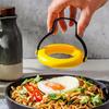 2pcs Frying Egg Mold, Circular Egg Cooker Ring with Heat-Resistant Handle, Silicone Egg Ring for Frying Eggs, Breakfast Sandwich Egg Mold